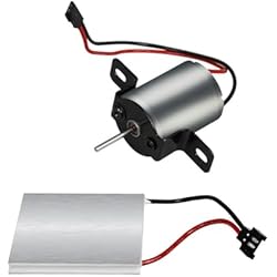 Motor Ventilador Chimenea Motor de ventilador de chimenea, 1 juego de generador de ventilador de chimenea, motor de hoja, funciona con calor, piezas de reparación de ventilador de chimenea, conjunto de generador de motor para