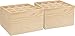 Produktbild VBS 2er-Pack Stiftebox Holz 18x18x10cm 12 Fächer Stiftehalter Schreibtisch-Organizer Stifteköcher