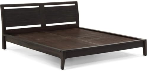 Image of Bed Solid Sheesham Wood for Your Bedroom | Solid Wood King Bed (Finish - Dark Walnut Finish, Delivery Condition - DIY(Do-It-Yourself))