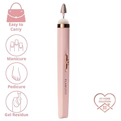 Finishing Touch Flawless Salon Nails Kit, Electronic Nail File and Full Manicure and Pedicure Tool - Image 2