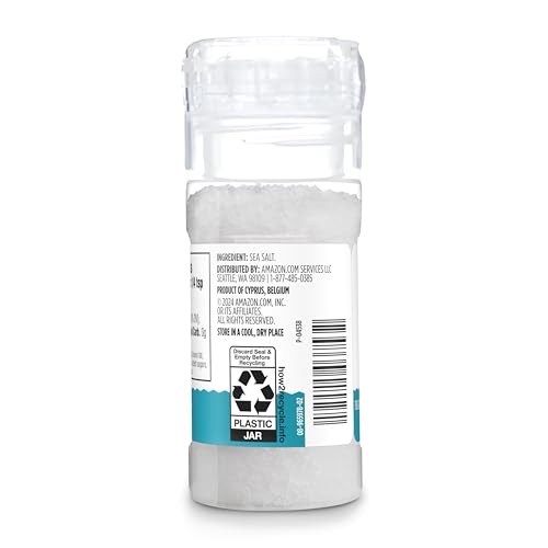 Amazon Grocery, Sea Salt, Adjustable Grinder, 4.5 oz (Previously Amazon Fresh, Packaging May Vary) - image 4