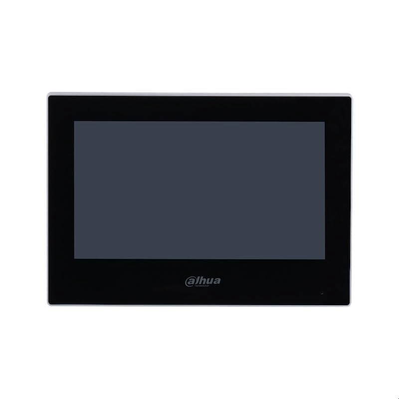 Monitor Dahua per videocitofono. IP. touch screen. 1024 x 600. Alimentazione PoE. protocollo sip. finitura nera