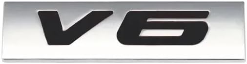 SOLDOUT Car Styling 3D Logo Metal Zinc Alloy Sticker Badge Body Rear Trunk Adhesive Decal Emblem (V6 - Silver BG with Black Font)