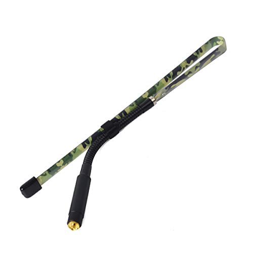 HYS CS Tactical Antenna SMA Female 2m 70cm VHF UHF Dual Band 31-Inch Antenna with Gooseneck for BaoFeng UV-5R GT-3 UV-82 Wouxun Kenwood Radio