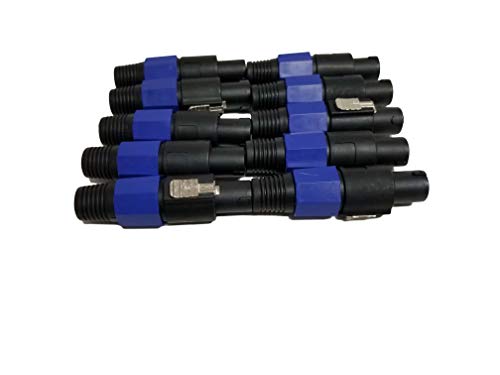 BR 10X Speakon Plug 4 Pole Conductor Speaker Pro Audio Cable Male Connector Bulk