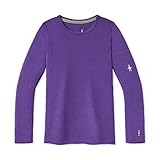 Smartwool Kid's Classic Thermal Merino Base Layer Crew Desert Orchid Heather Large