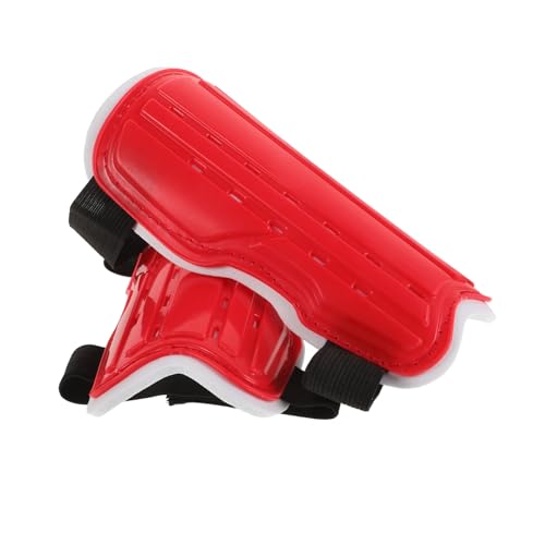 POPETPOP Lightweight Football Shin Guards for Boys and Girls Teen Shin Guards Full Protection Adjustable Straps Ventilated Design for Comfort