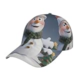 cappello da baseball unisex stampato babbo natale, pupazzo di neve, accessorio elegante e attrezzatura da esterno, cappello versatile per uomo e donna, babbo natale pupazzo di neve, taglia unica