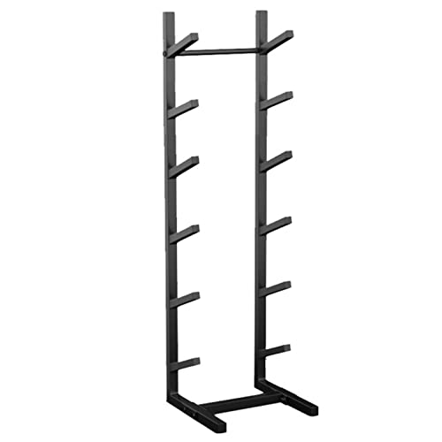 Scaffale da pavimento in metallo per tavola da surf e sci, espositore salvaspazio per organizzare surf, skateboard e snowboard