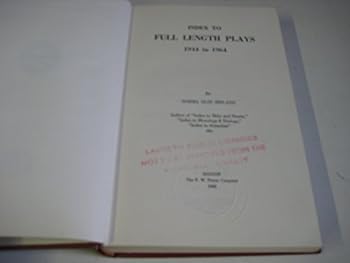 Index to Full Length Plays, 1944-1964