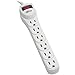 Tripp Lite TLP602 TLP602 Surge Suppressor, 6 Outlets, 2 ft Cord, 180 Joules, Light Gray