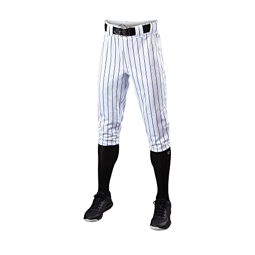 EvoShield Men's Salute Pinstripe Knicker Pant - Team White/Black, Size Medium