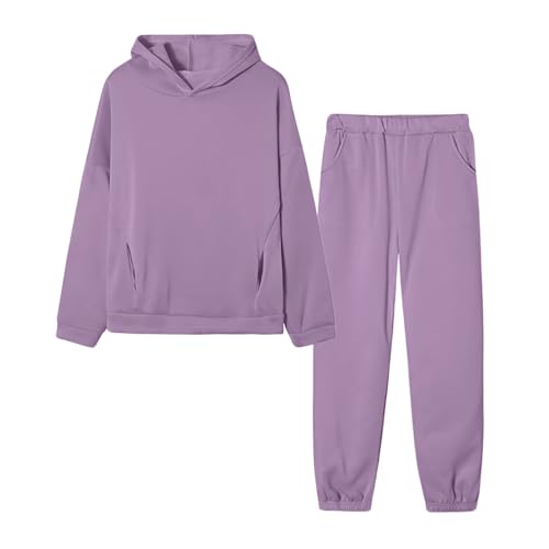 Survêtement femme ensemble complet deux pièces sweat à capuche et jogging baggy