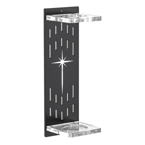 FACAIIO Soporte de pared acrílico con sable de luz para coleccionistas de Star Wars, estante de exhibición transparente y negro, 11.5 pulgadas, soporte de espada que ahorra espacio