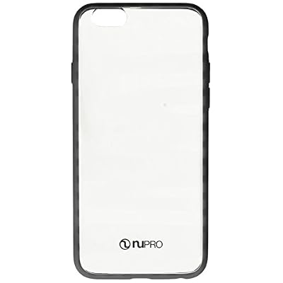 iPhone 6s case, iPhone 6 case, Nupro Lightweight Protective Bumper Case Cover for Apple iPhone 6s (4.7 screen) - Clear/Black