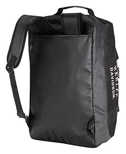 Harley-Davidson Rugged Twill 21" Convertible Duffel Bag/Backpack - Black2