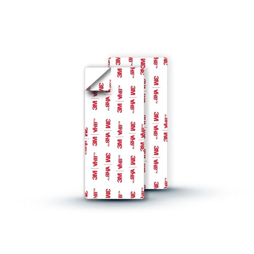 2x Ersatzklebepads für Lobux Handtuchhalter - Original 3M VHB (rot) - 12cm x 5,5cm