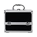 Makeup Vanity Beauty Cosmetic Travel Storage Organiser Box Case with Mirror Black, Black, Modern