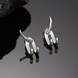 New Punk Earring for Men Detachable Dual Purpose Stud Earrings Prong Ear-1 Pair