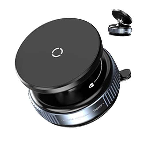 Genérico Soporte para Teléfono con Ventosa,Soporte Magnético para Coche con Base Giratoria 360° | Base Estable Compatible con Todos Los Teléfonos Inteligentes Y Modelos De Vehículos