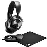 【特価セット品 マウスパッド】SteelSeries Arctis Nova Pro 有線 + マウスパッド QCK 25cm×21cm×0.2cm