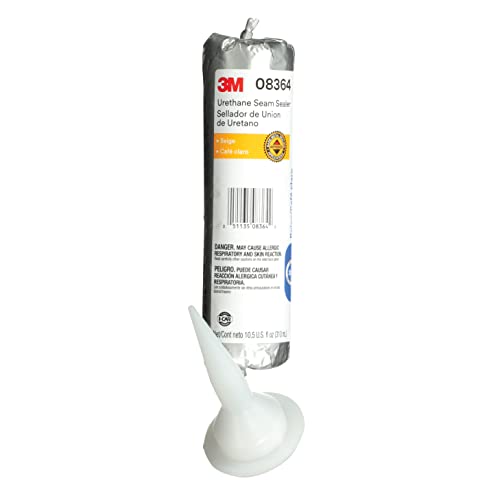 3M Urethane Seam Sealer, 08364, Beige Color, 310 mL/10.5 oz Foil Pack