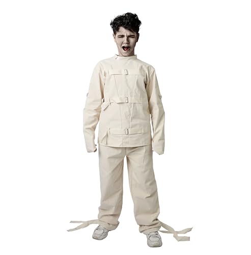 Juguetutto - Disfraz Interno Psiquiatrico para niño y niña - Halloween (7-9 años)