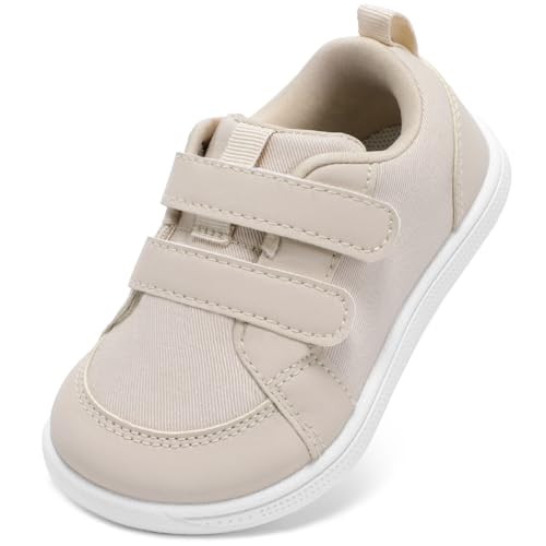 Wide Toe Box Toddler Shoes Boys Girls Barefoot Shoes Lightweight Kid Tennis Sneakers Non-Slip Zero Drop First Walking Running Shoe for School Outdoor Indoor Sports