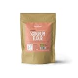 Organic Flour 1kg by Sun & Seed - Gluten-Free & Vegan Friendly - Chickpea Flour - High in Fibre & Protein - Excellent Source of Vitamin B - Ideal for Cooking (1Kg (Pack of 1), Organic Sorghum)