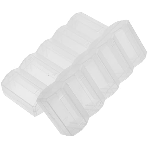 Milisten 2 Cajas Transparentes para Fichas de Póker de 100 Piezas Cada Una Caja de Plástico con Tapa para Almacenamiento y Organización de Fichas Soporte Compacto y Multifuncional para