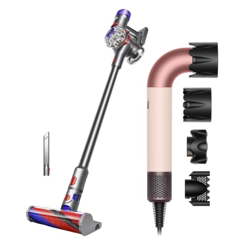 Dyson(�_�C�\��) V8 Slim Fluffy (SV25SLM AM) �R�[�h���X�X�e�B�b�N�|���@ + Supersonic r?�w�A�h���C���[ �Z���~�b�N�s���N (HD17 VLP AM) 2�_�Z�b�g