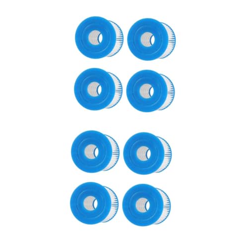 Yardwe 2 Sätze Filterpumpenelement Teichpumpe Poolheizung Whirlpoolfilter Wannen Wasserpumpe Schwimmbadfilter Teich Pumpenfilter Wasserfilter Poolsieb Plastik Blue 4 Stück * 2