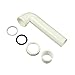 Danco 94013 Slip Joint Waste Arm, 1-1/2 in, 7 in L, Plastic, White