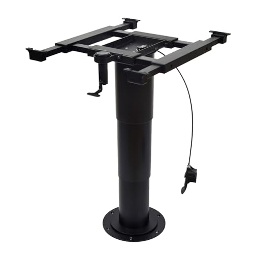 GBPLDMAQ Soporte Mesa Camper Neumáticas, Pata Mesa Camper Telescópico de 35 a 73 cm de Altura Ajustable Multidireccional para Autocaravanas
