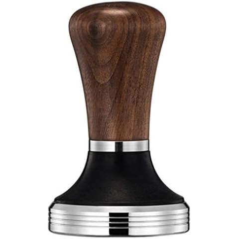 Diguo Elegance Wooden Coffee Tamper. Flat Espresso Tamper for 53mm Portafilter. Stainless Steel Flat with Height Adjustable Wooden Handle. Barista Espresso Tamper (53mm Tamper) Cover