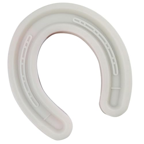 ABOOFAN Moule à Savonnette Résistant à L'usure et Facile à Sécher en Silicone de Fer à Cheval Blanc pour Débutants en Artisanat et Fabrication de Bougies
