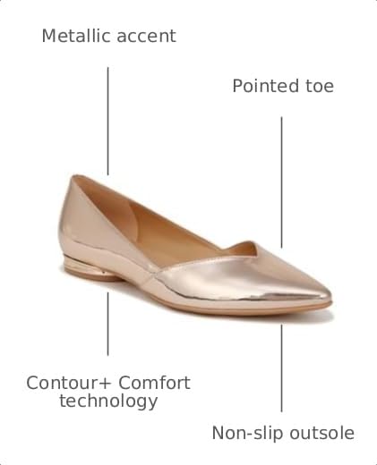 Image of Naturalizer Womens Havana Pointed Toe Slip On Dress Ballet Flat