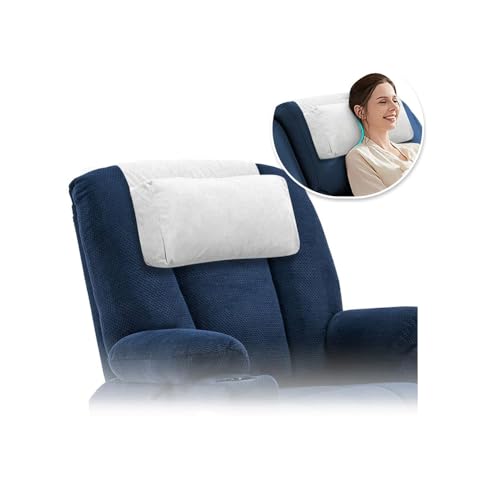 Recliner Pillows for Headrest Recliner Chair Head Pillow Neck Support Head Rest for Office Chair Couch Neck Reclining Pillow Leather Recliner Cushions Adjustable Head and Neck Pillow (1 Pcs) (Gray)
