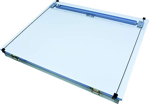 Prancheta Portátil com Régua Paralela e Regulagem da Inclinação, Trident 5000, Branco, Formato A3