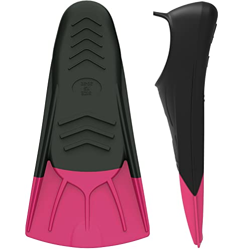 Wstoo Swimming Fins, Silicone Swimming Training Fins,Swimming Flippers Short Blade Build Leg Strength For Your,Size Suitable For Adults And Kids #TOP1