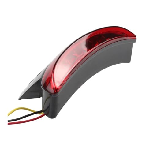 Feu stop arriere a LED bicolore rouge pour modification de moto