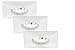 Produktbild Briloner Leuchten 7205-036 LED Einbauleuchte, Einbaustrahler, LED Strahler, Spots, Deckenstrahler, Deckenspot, Lampen Wohnzimmer, led einbaustrahler 230v, Deckeneinbauleuchten, 5 Watt, 400 Lumen, Badezimmer / Bad geeignet IP44, energiesparend, 3er-Set, eckig, weiß