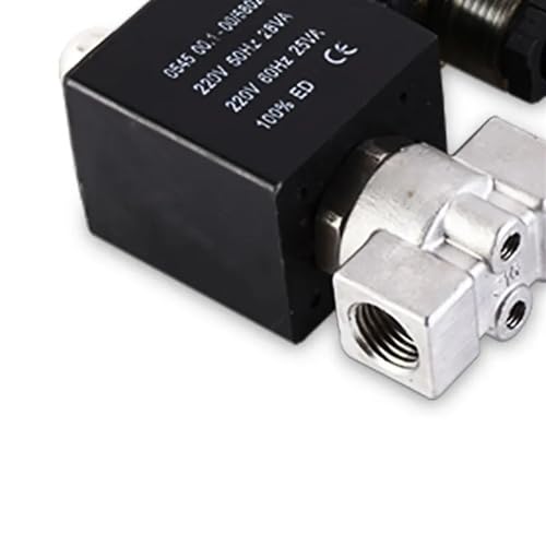 Électrovanne inox 16 bars robuste 220V NC pour régulation fluide moteur