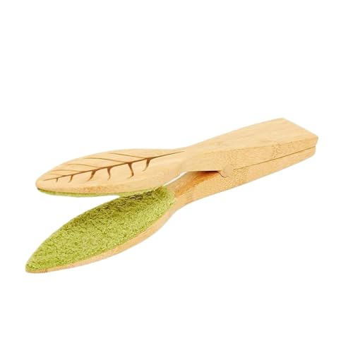 Handheld Leaf Cleaning Brush, Natural Bamboo Plant Care Tool, Household Dust Remover for Potted Plants