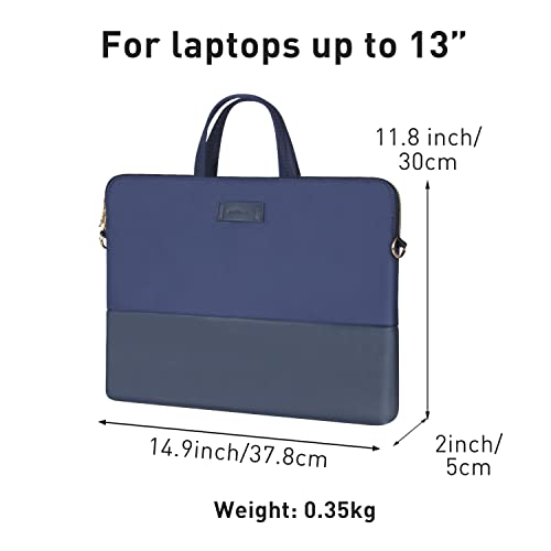 Kamlui Laptop Bag 15.6 Inch - For Women Carrying Computer Shoulder Messenger Case Blue #TOP3