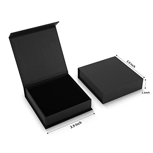 Bssay 20 Pack Jewelry Gift Boxes Necklace Earring Ring Box Gift Box With Cotton Filled And Lids,Jewelry Box Gift Boxes 3.9X3.9X1.1Inch (Black) #TOP2
