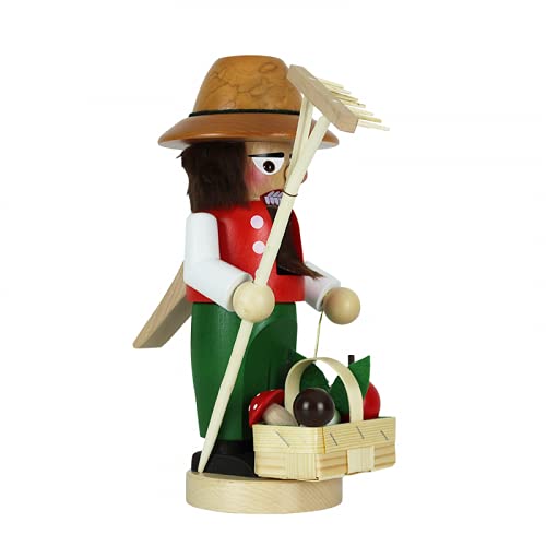 Steinbach Chubby Nutcracker Christmas Decoration, Gardener, Multicolored, 11.5