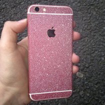 Bling Glitter Body Wrap Decal Vinyl Glitter Sticker Skin Cover For Smartphone Various Models (iPhone 6 /6S Light Pink)