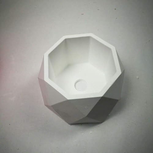 Pot de fleurs géométrique en silicone pour déco bureau maison
