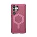 URBAN ARMOR GEAR UAG Designed for Samsung Galaxy S25 Ultra Case Essential Armor, Compatible with Magnetic Charging Bundle with Magnetic Ring Stand (Berry + Orchid Pink)